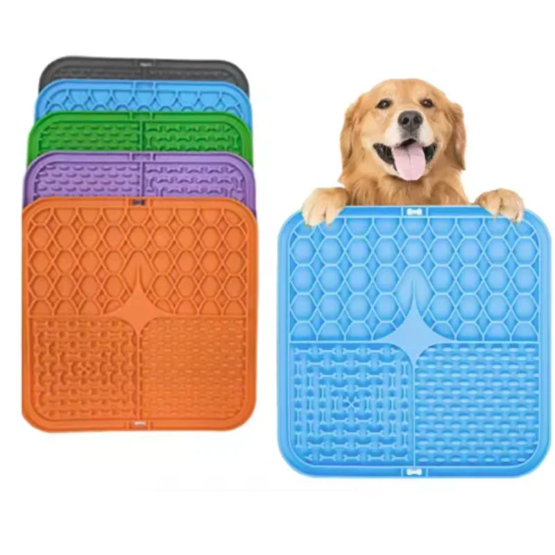Pet Lick Silicone Mat Slow Food Plate for Pet Distraction