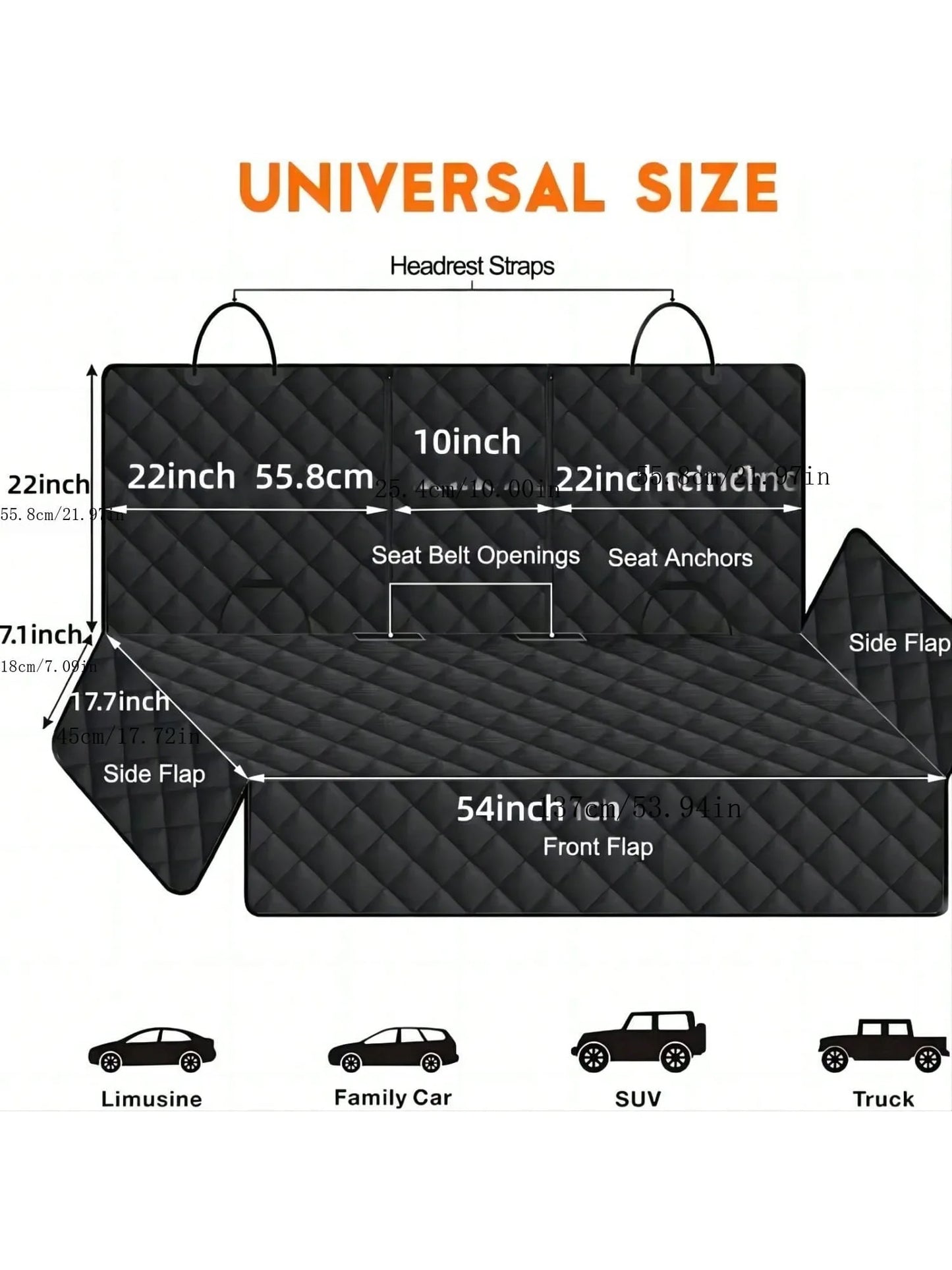 Dog Car Seat Cover Pet Travel Carrier Mattress Waterproof