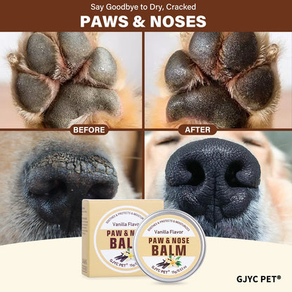 Pet Paw & Nose Balm Vanilla Scent Moisturizing Soothing Anti-Cracking Repair