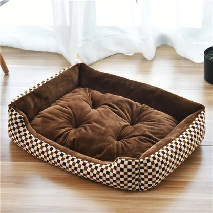 Warm Pet Bed Candy-colored Square Nest