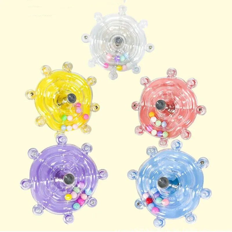 Interactive Parrot Toy, Rotating Treat Dispenser