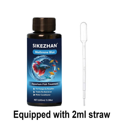 Methylene Blue Solution Aquarium Fish Treatment, Anti Fungus, Bacteria, Parasite Cure
