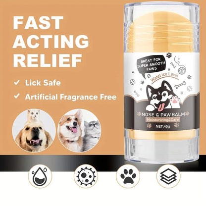 Dog Paw-Nose Balm Contains Wax, Oil, Butter, and Extracts