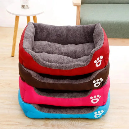 Warm Pet Bed Candy-colored Square Nest