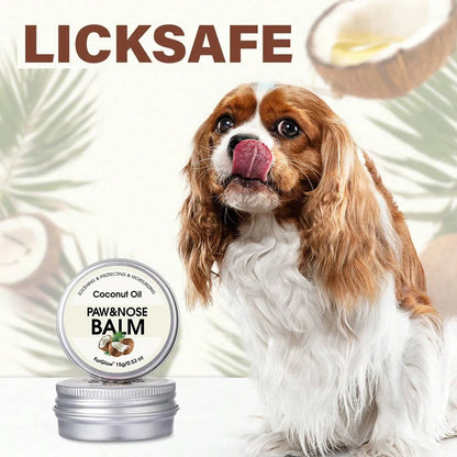 Two-In-One Pet Paw and Nose Care Balm With  Light Coconut Scent And Coconut Oil