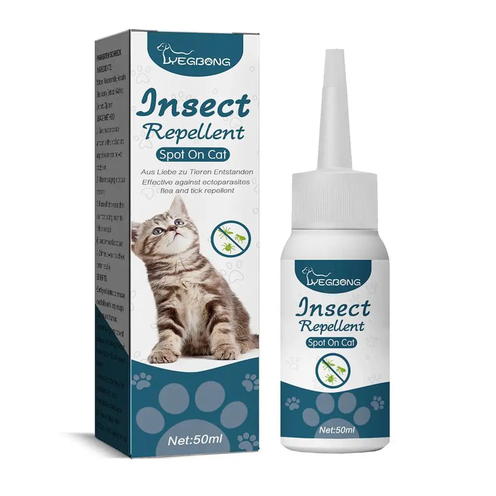 Pet Flea, Lice, Insect Killer Drops, Relieves Itching