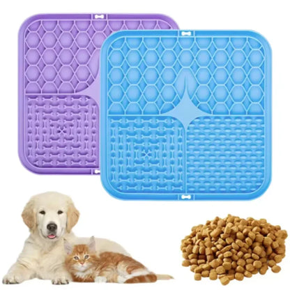 Pet Lick Silicone Mat Slow Food Plate for Pet Distraction