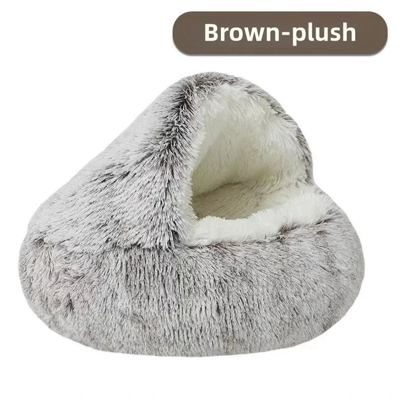 Autumn And Winter Soft Plush Pet Nest-Bed