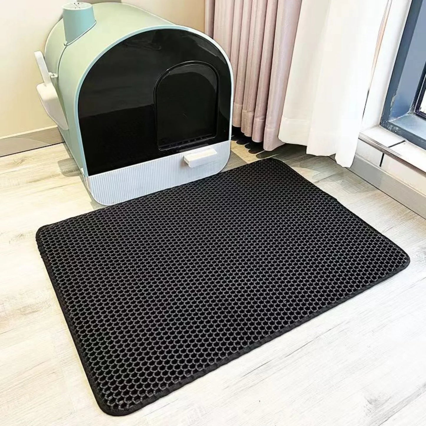 Extra Large Cat Litter Mat Heavy Duty Waterproof 2 Layer Non Slip Washable