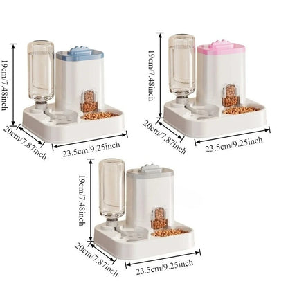 Automatic Cat & Dog Feeder With Water Dispenser One-Piece Design