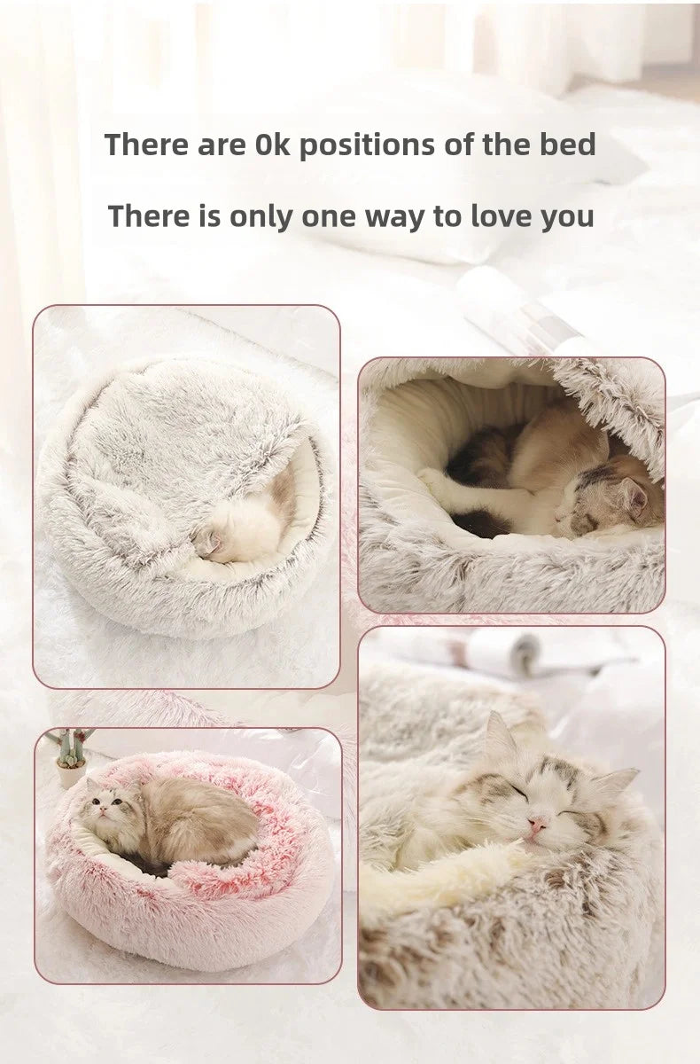 Autumn And Winter Soft Plush Pet Nest-Bed