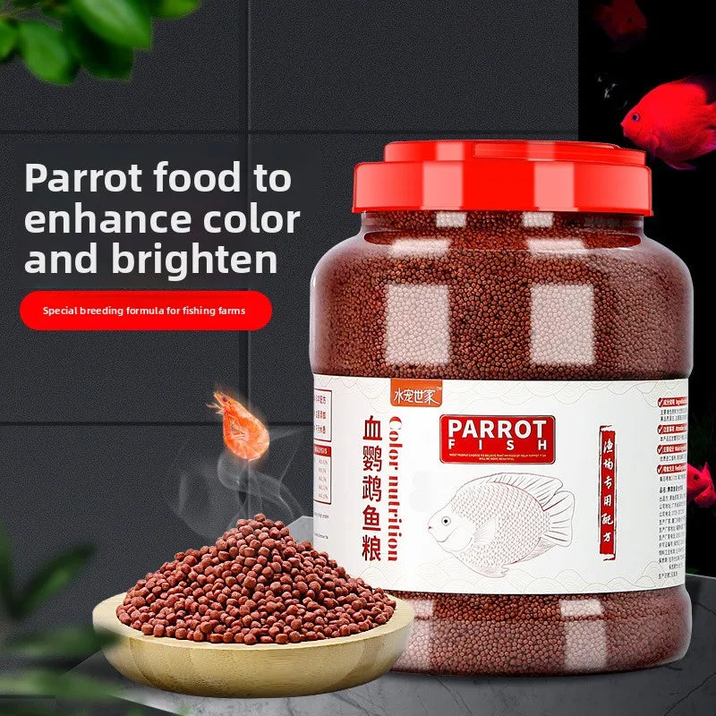 SYSENCIAGA Parrot Fish Food with Color Enhancers-Red Intensifying Formula