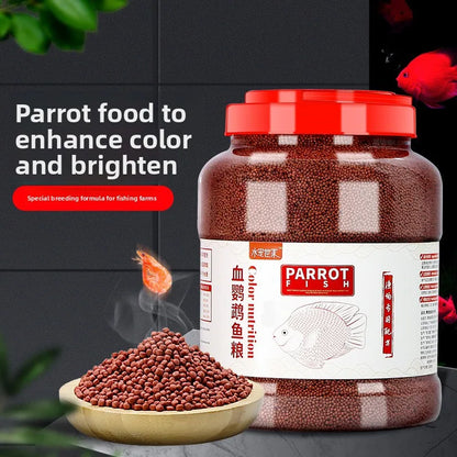 SYSENCIAGA Parrot Fish Food with Color Enhancers-Red Intensifying Formula