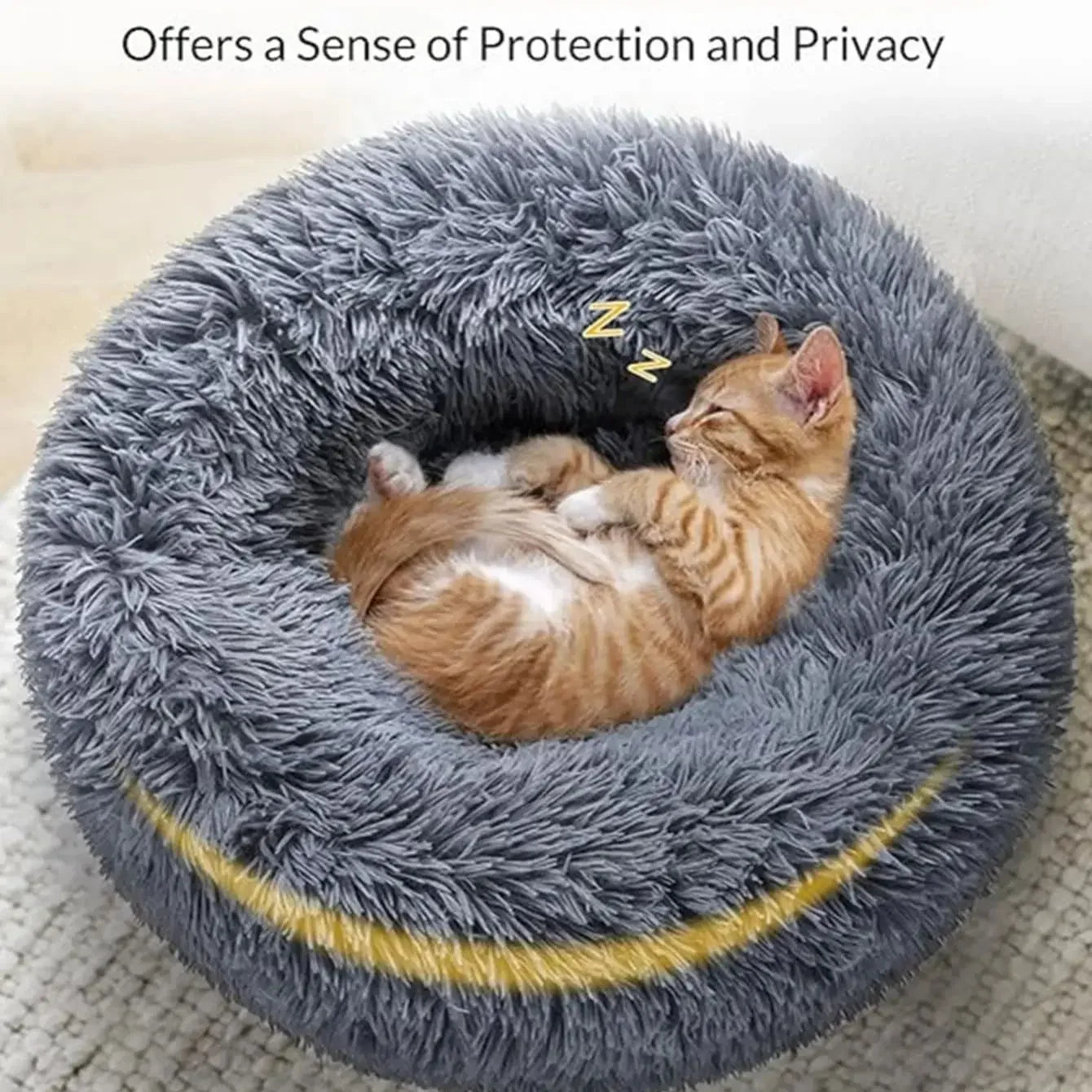 Round Pet Super Soft Bed for Larger Pets